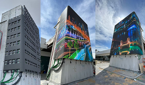 P3.91 Outdoor Curved LED Display & VO1 Series Outdoor LED Display