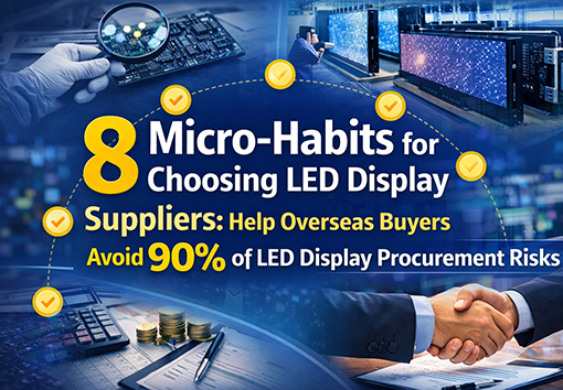 8 Micro-Habits for Choosing LED Display Suppliers: Help Overseas Buyers Avoid 90% of LED Display Procurement Risks